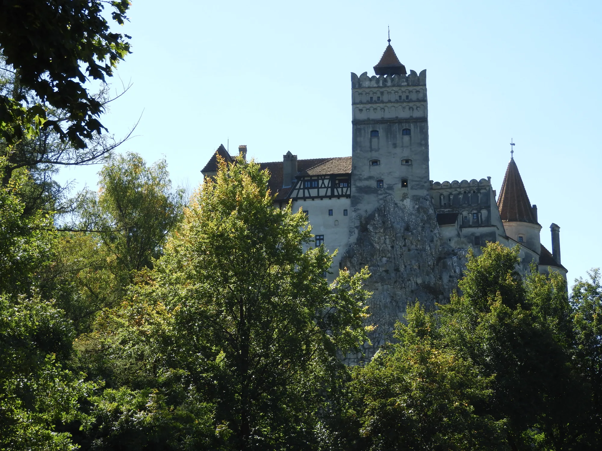 Bran Castle seen through the trees