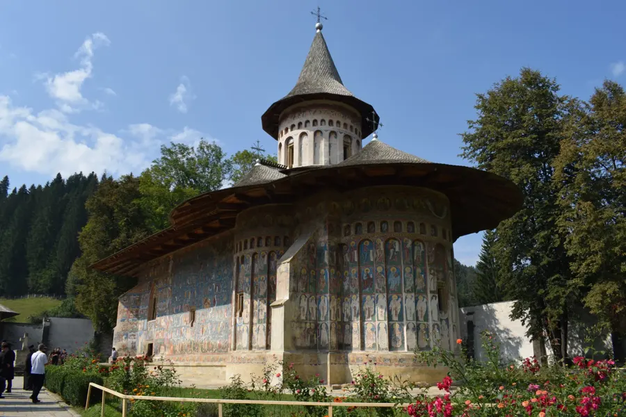 A painted monastery in Bucovina